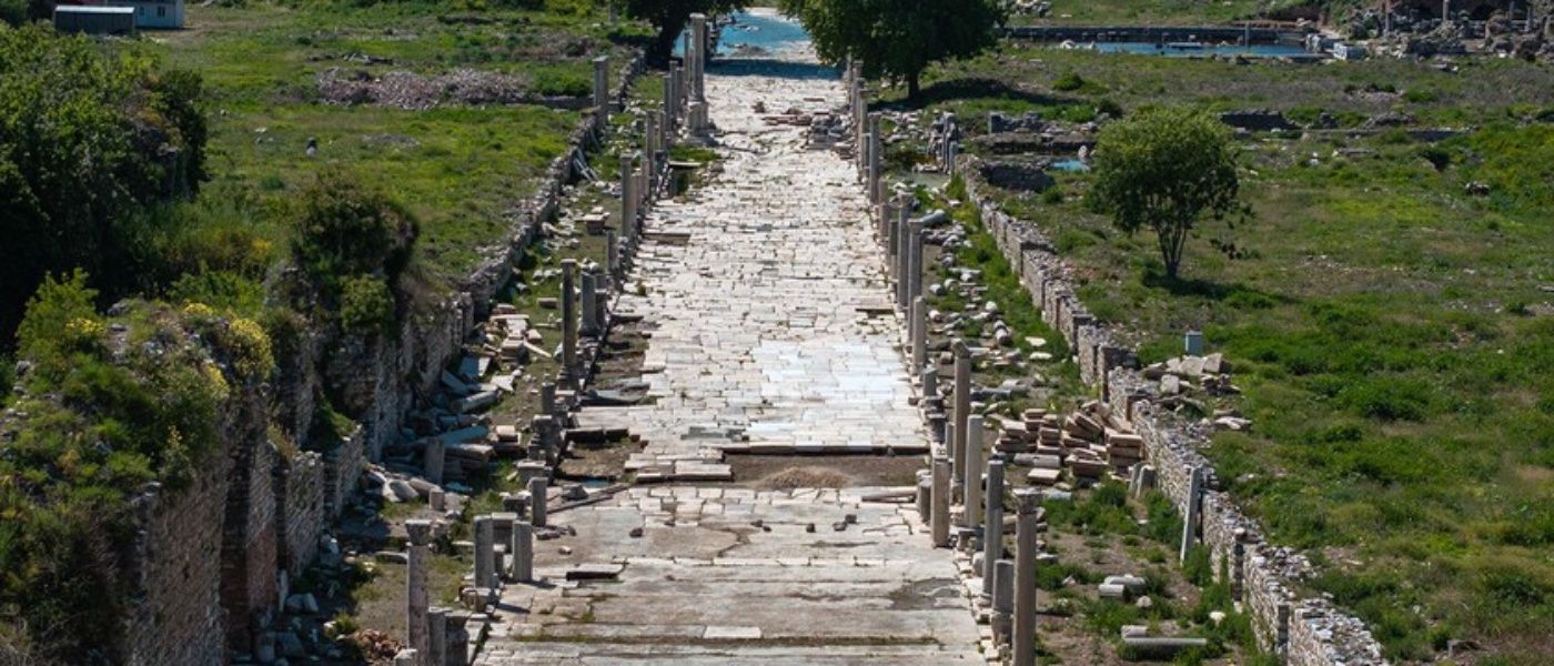A ‘stone hospital’ has been set up in Ephesus for the restoration of stones